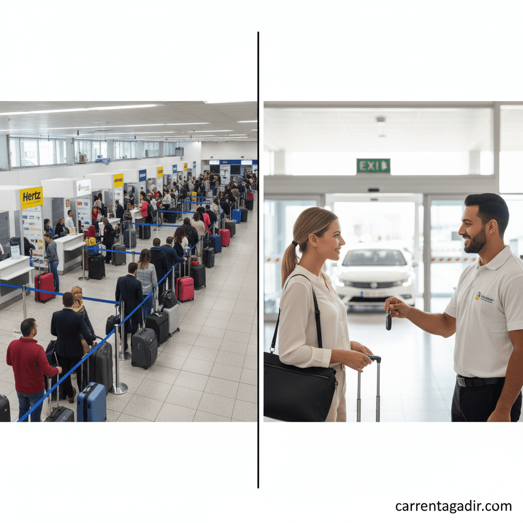 car rental agadir Airport desk chaos